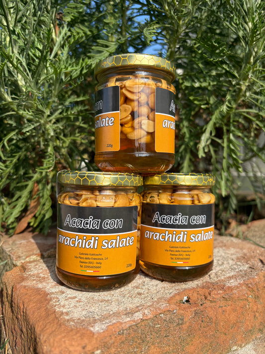 MIELE DI ACACIA CON ARACHIDI SALATE