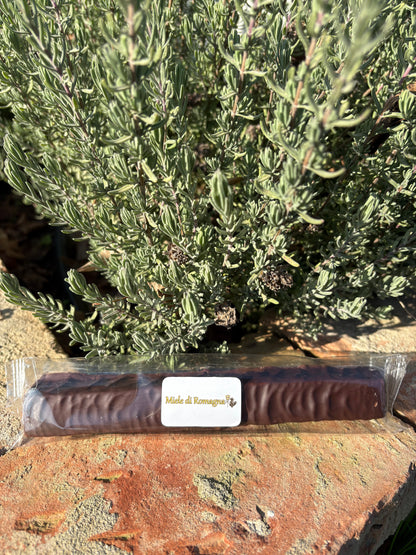 TORRONE TENERO CON MANDORLE RICOPERTO DA CIOCCOLATO FONDENTE