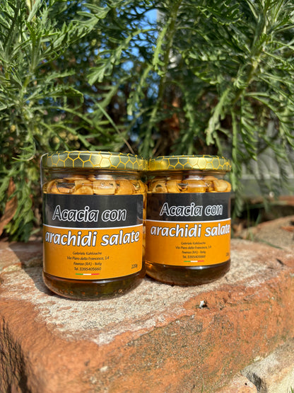 MIELE DI ACACIA CON ARACHIDI SALATE