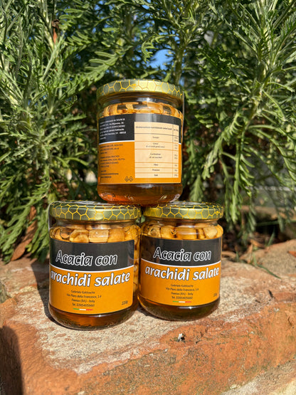 MIELE DI ACACIA CON ARACHIDI SALATE